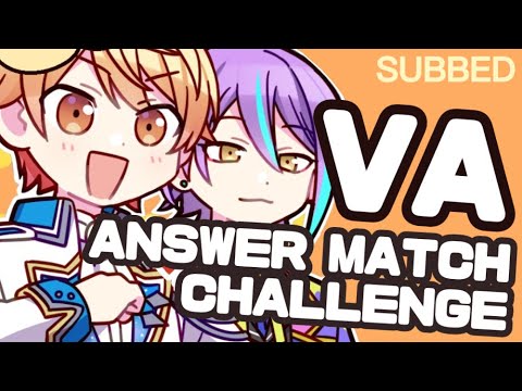 [ENG SUB] Rui and Tsukasa's VAs' Answer Matching Challenge／Project SEKAI Seiyuu
