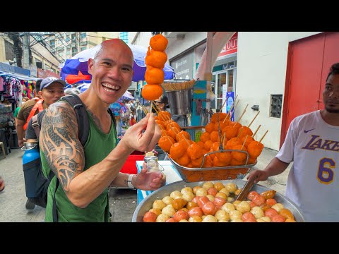 , title : 'FILIPINO Street Food in Manila, Philippines - KWEK KWEK, LUMPIA, HALO-HALO + Quiapo Market Food Tour'