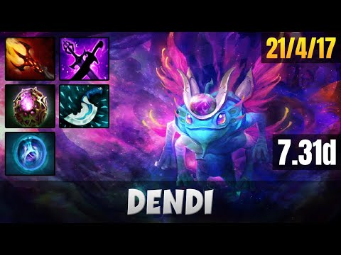 DENDI Puck MID LANE Gameplay WITH 21 KILLS | Dota 2 Full Game