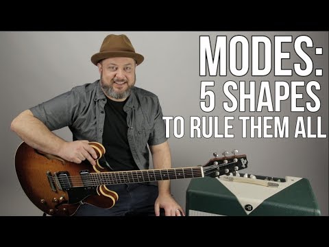 5 Shapes of Major Scale and Modes Video