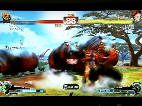 Bullcat [Gouken] vs BNBBN [Cammy] SUPER STREET FIGHTER 4 - Japanese Online Ranked Matches - Xbl