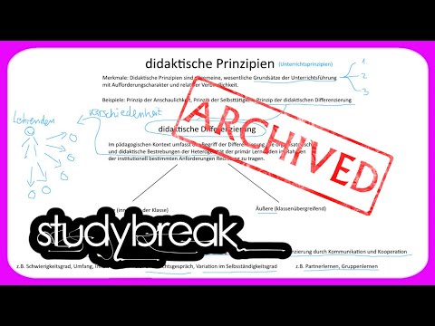 [ARCHIVIERT] Didaktische Prinzipien, Didaktische Differenzierung | Didaktik | Bildungswissenschaften