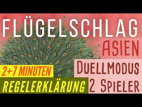 Flügelschlag Asien Erweiterung Regeln Anleitung Duel Version 2 Spieler + Übersicht