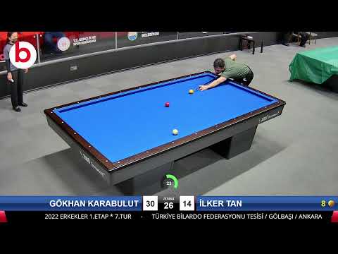 GÖKHAN KARABULUT & İLKER TAN Bilardo Maçı - 2022 ERKEKLER 1.ETAP-7.TUR