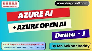AZURE AI + AZURE OPEN AI tutorials || Demo - 1 || by Mr. Sekhar Reddy On 11-06-2025 @7AM IST