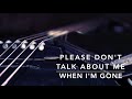 Don't Talk About Me When I'm Gone (Stept) - Backing track + score for Bb instruments