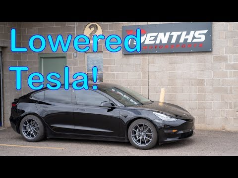 How to lower a Tesla Model 3!