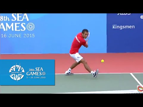 Tennis (Day 7) | Men's Open Indonesia vs  Cambodia  28th SEA Games Singapore 2015