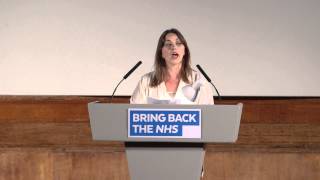 Charlotte Church: &quot;the NHS is under threat of being carved up and sold off&quot;