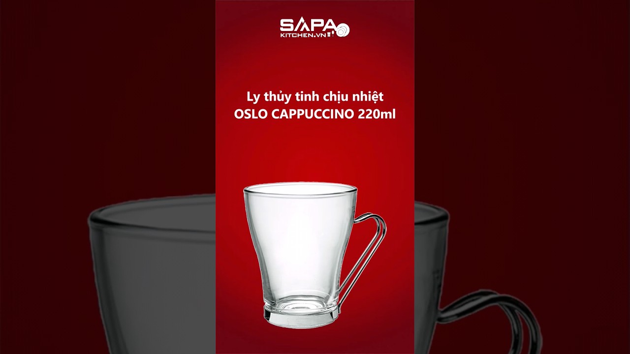 Ly thủy tinh chịu nhiệt Oslo cappuccino 22cl