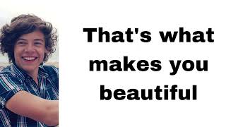 Download lagu One Direction - What Makes You Beautiful (lyrics) mp3
