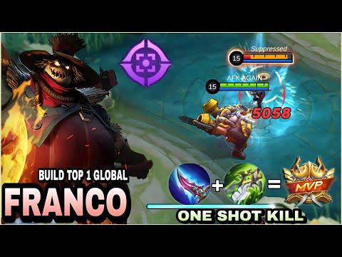HYBRID Tank!! Franco Insane Damage - Build Top 1 Global Franco ~ MLBB