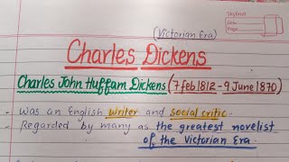 Charles Dickens Important Points & Major Works | UGC NET English Literature | Master Cadre English