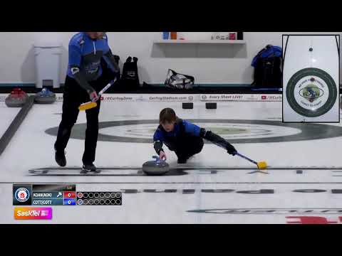 FEATURE  Cotter Cotter vs  Koana Aoki   Draw 9   Curling Stadium Martensville Mixed Doubles XCM