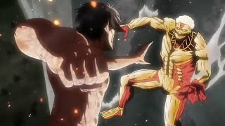 First Time Eren Realizes That Reiner and Berthold are Titan | Eren vs Reiner and Berthold