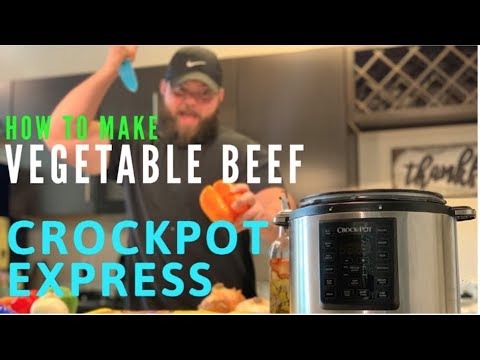 How to Make Vegetable Beef Stew with Crockpot Express