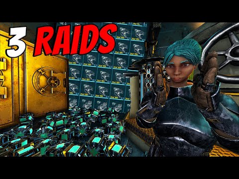 How We Raided 3 Bases In ONE Day - Ark