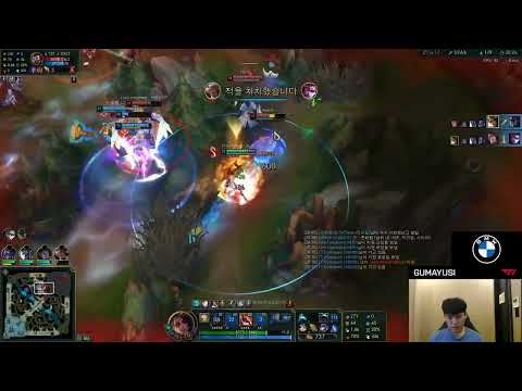 [Throwback Clip] T1 Gumayusi was so happy that he got a Quadra on Samira, and he jumped up and down