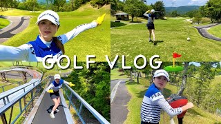 【GOLF VLOG】初登場のママと仲直りゴルフに行ったけどスパルタすぎて疲れたww 調子良すぎて調子乗りまくったww