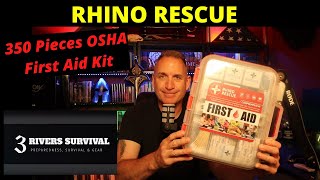 RHINO RESCUE 350 Pieces OSHA All Purpose First Aid Kit