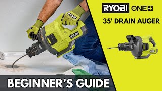 RYOBI 18V ONE+ 35′ Drain Auger Assembly & Use Guide (2026 Video)