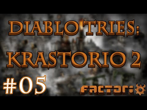 Clearing biters and creating vision: Diablo Tries Krastorio 2 Part 05 | Factorio
