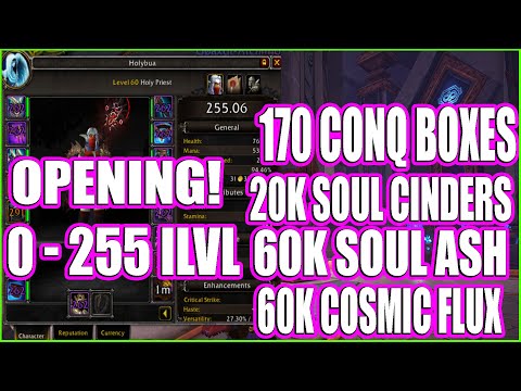 I OPENED 170x Conquest Boxes 40k Soul Ash 20k Soul Cinders & 60k Cosmic Flux and This is What I Got!