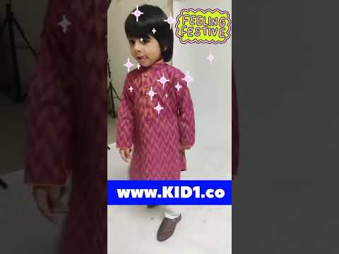 Cotton kids kurta pyjama set for boys