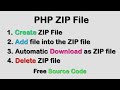 Create And Download Zip File In PHP