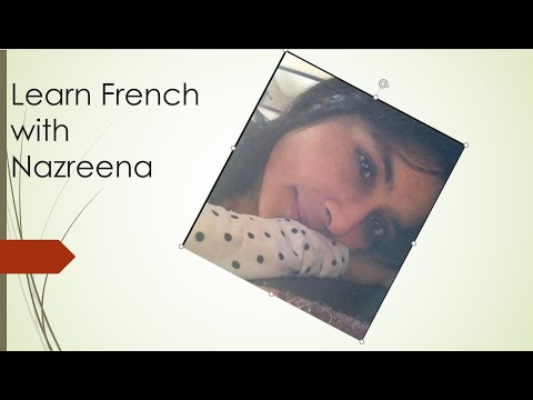 Learn French with Nazreena - identify words with H mute and H aspirated