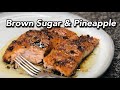 Sticky Brown Sugar & Pineapple Glazed Salmon