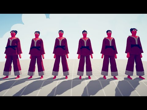 100X KARATE FIGHTERS VS 100X MELEE UNITS | TABS - Totally Accurate Battle Simulator