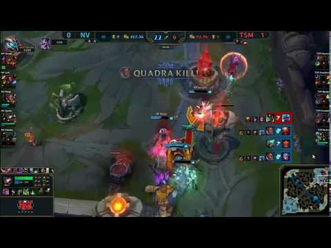 NV Nisqy (Lucian) Create Quadrakill and take down TSM | TSM vs NV game 2 Highlights