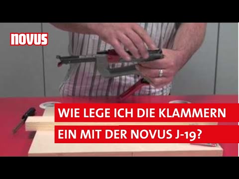 Klammer einlegen - Novus J-19