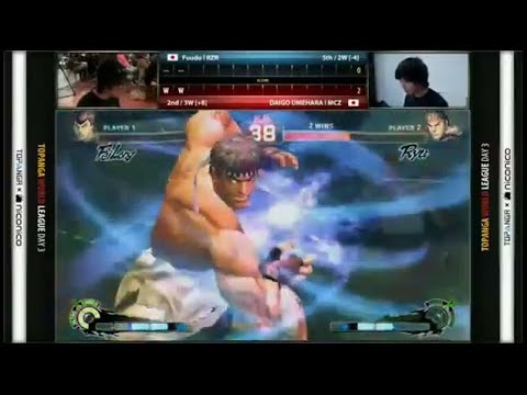 Fuudo (Fei Long) vs Daigo Umehara (Ryu) - SSF4 AE2012