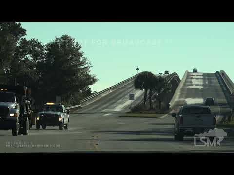 1-23-22 Beaufort County, SC - Icy Roads - Bridges closed - SCDOT Working - Frost - Roadblock