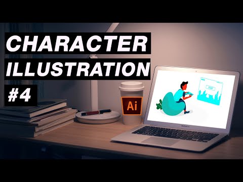 Flat Vector Character illustration Adobe illustrator Character Design process Hindi