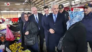 Vali Mehmet Makas’tan Çilimli Semt Pazarına Ziyaret