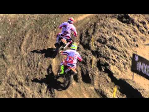 MXGP of Sweden 2013 - Antonio Cairoli and Ken de Dycker fight - Motocross