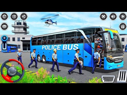 US Police Bus Driving Simulator - Offroad Transport Duty Driver 3D - Android GamePlay