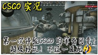 CSGO 实况 : 新手第一次体验游玩CSGO ！超好玩！军备团竞和和平的差别有点远！😀😂
