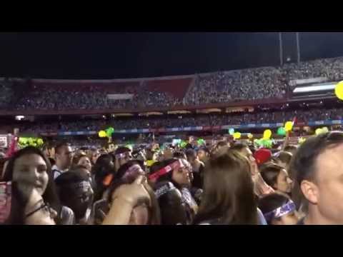 One Direction Aquecimento (warming) Estádio Morumbi 10/05/2014 Brasil