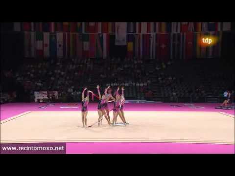 Israel 3 ribbons and 2 hoops World Championships Montpellier 2011