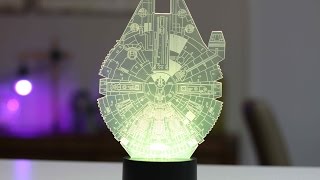 Star Wars Millennium Falcon LED RGB Lamp - $25