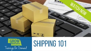 Shipping 101 Webinar Training