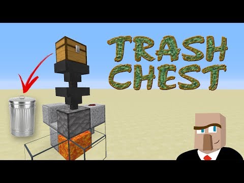 REDSTONE TRASH CAN - The Best Way to Dispose of Your #Minecraft Garbage!