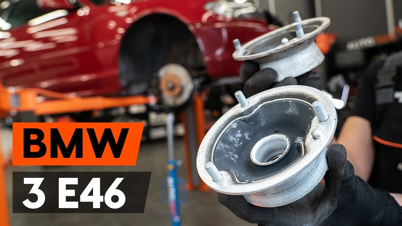 Cómo cambiar: copelas del amortiguador de la parte delantera - BMW E46 cabrio | Guía de sustitución