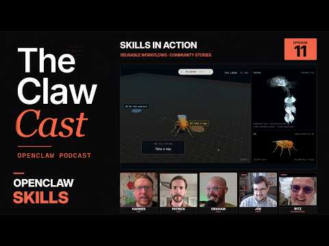 The ClawCast OpenClaw Skills: Reusable Workflows, a Fly Brain & Community Stories