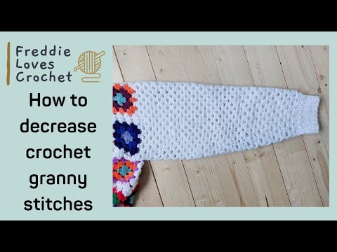 Crochet Granny Stitch Horizontal Increase Decrease Crochet Grannystitch