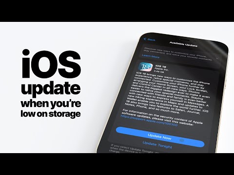 How to update iOS when you're low on storage